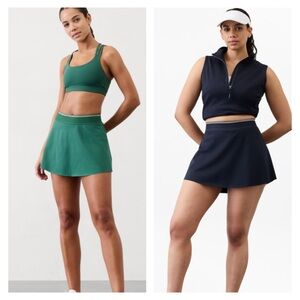 Athleta skort tennis bundle sale navy blue and green